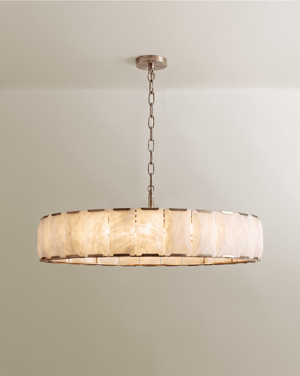 Sakhra Round Alabaster Chandelier - Residence Supply