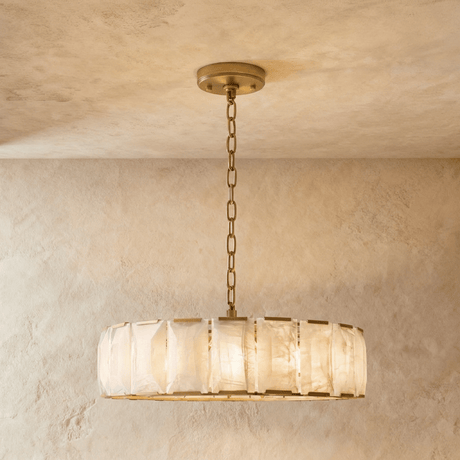 Sakhra Round Alabaster Chandelier - Residence Supply
