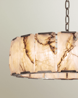 Sakhra Round Alabaster Chandelier - Residence Supply