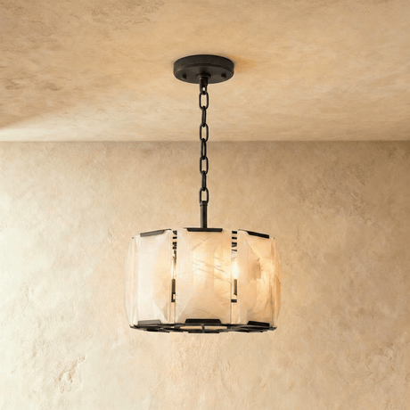Sakhra Round Alabaster Chandelier - Residence Supply