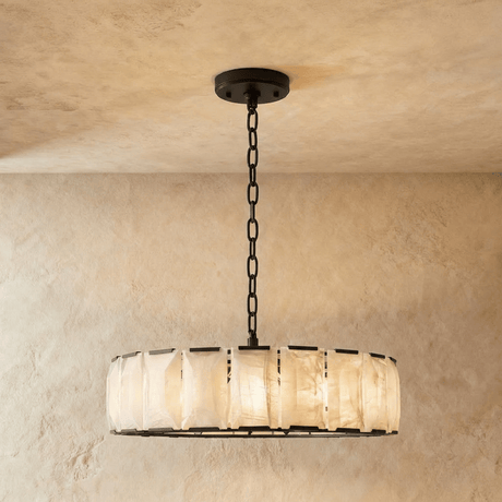 Sakhra Round Alabaster Chandelier - Residence Supply