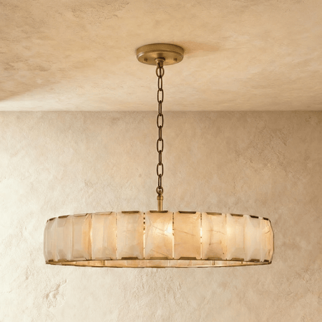 Sakhra Round Alabaster Chandelier - Residence Supply