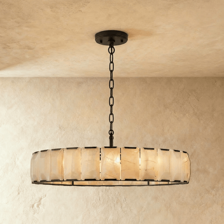 Sakhra Round Alabaster Chandelier - Residence Supply