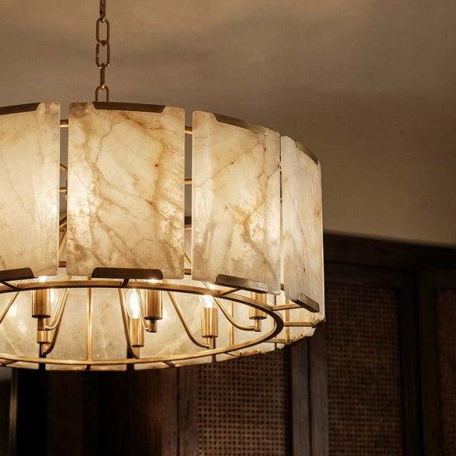 Sakhra Round Alabaster Chandelier - Residence Supply