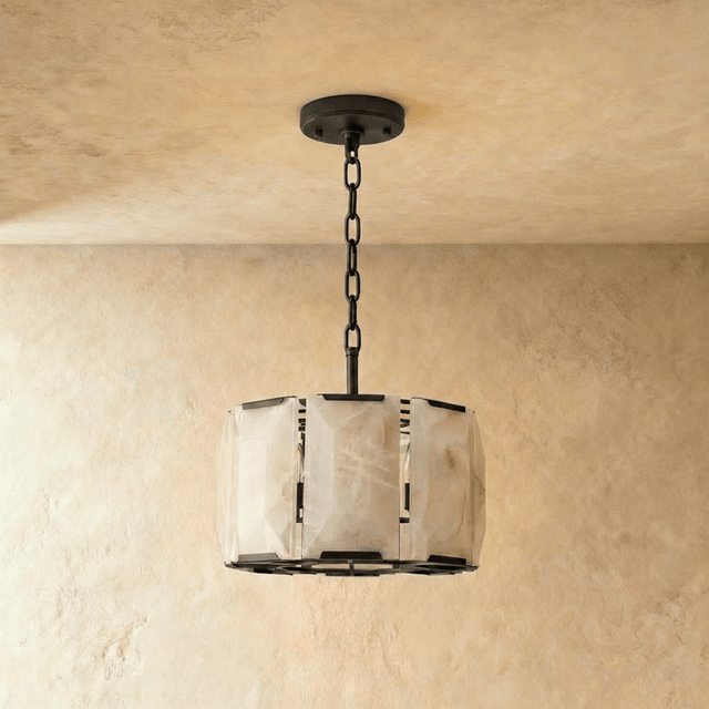 Sakhra Round Alabaster Chandelier - Residence Supply