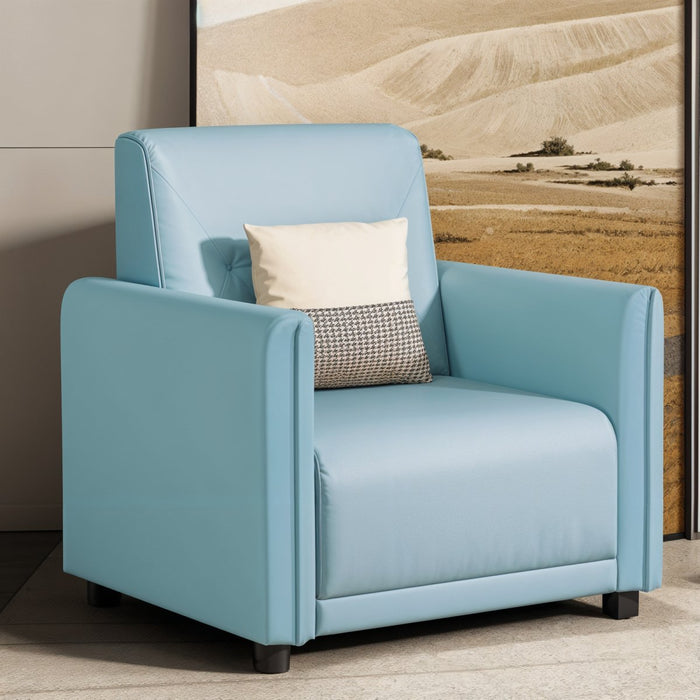 Scaun Coastal Stripe Accent Chair: With its coastal-inspired stripes and relaxed profile, this accent chair brings a laid-back beach house vibe to your home decor, perfect for coastal-themed living spaces.