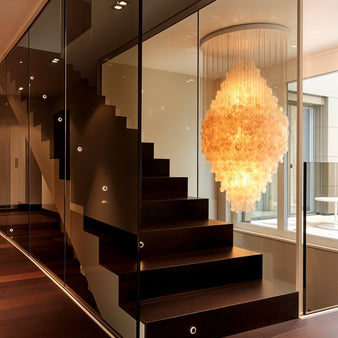 Sdafa Shell Chandelier - Stair Lighting