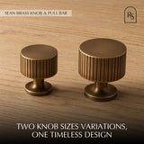 Sean Brass Knob & Pull Bar - Residence Supply