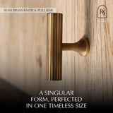 Sean Brass Knob & Pull Bar - Residence Supply