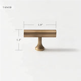 Sean Brass Knob & Pull Bar - Residence Supply