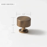 Sean Brass Knob & Pull Bar - Residence Supply