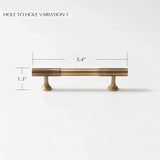 Sean Brass Knob & Pull Bar - Residence Supply