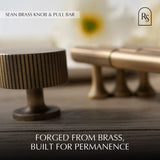 Sean Brass Knob & Pull Bar - Residence Supply