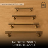 Sean Brass Knob & Pull Bar - Residence Supply