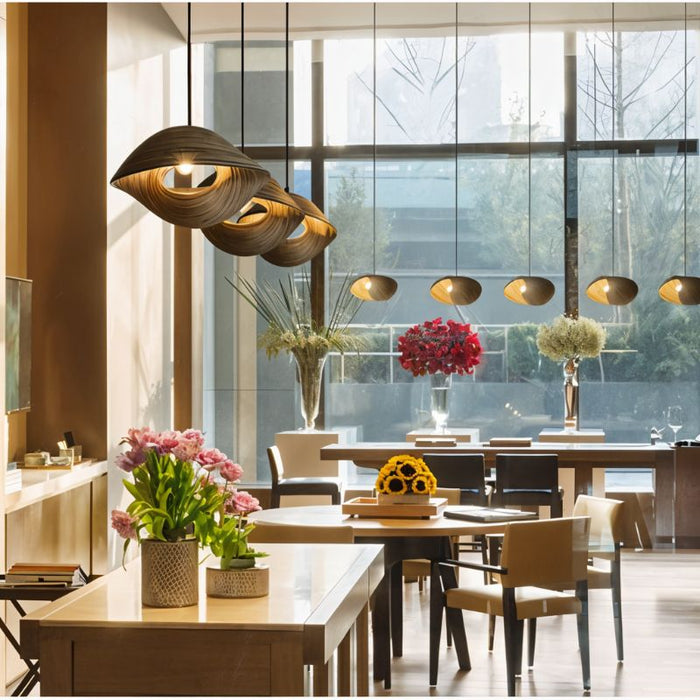 Seashell Pendant Light -  Modern Lighting Fixture for Cafeteria
