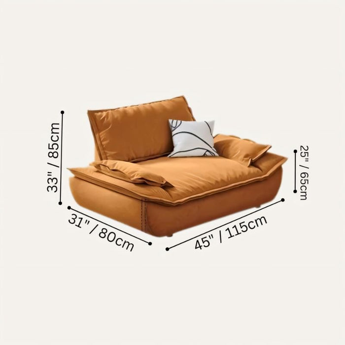 Sellae Pillow Sofa Size