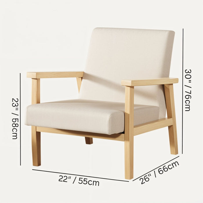 Serene Accent Chair Size Chart