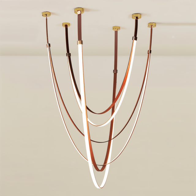 Shalom Leather Chandelier - Residence Supply