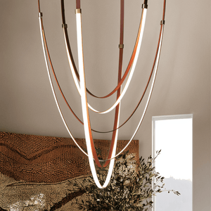 Shalom Leather Chandelier
