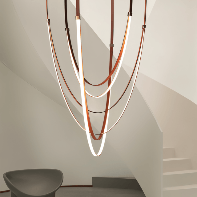 Shalom Leather Chandelier - Residence Supply