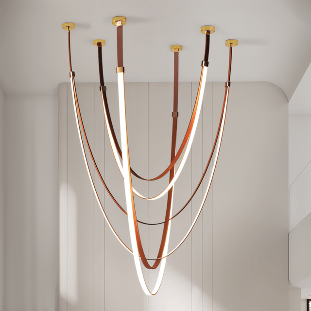 Shalom Leather Chandelier - Residence Supply