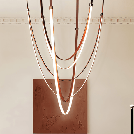 Shalom Leather Chandelier - Residence Supply