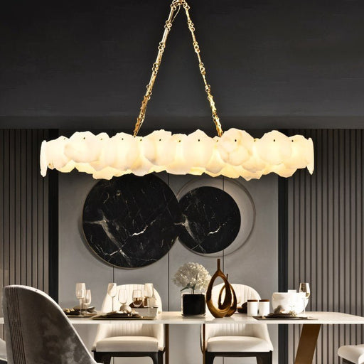 Shatkon Alabaster Chandelier - Dining Room Lighting