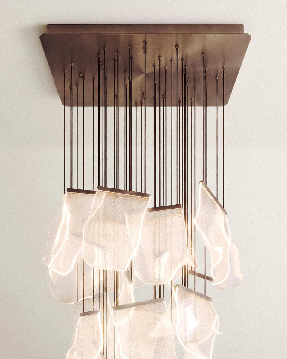 Sheets Chandelier (Rectangle Ceiling Mount) - Residence Supply