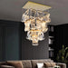 Sheets Chandelier (Rectangle Ceiling Mount) - Living Room Lights