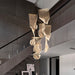 Sheets Chandelier (Round Ceiling Mount) - Stair Lighting