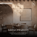 Sheets Chandelier (Round Ceiling Mount) - Residence Supply