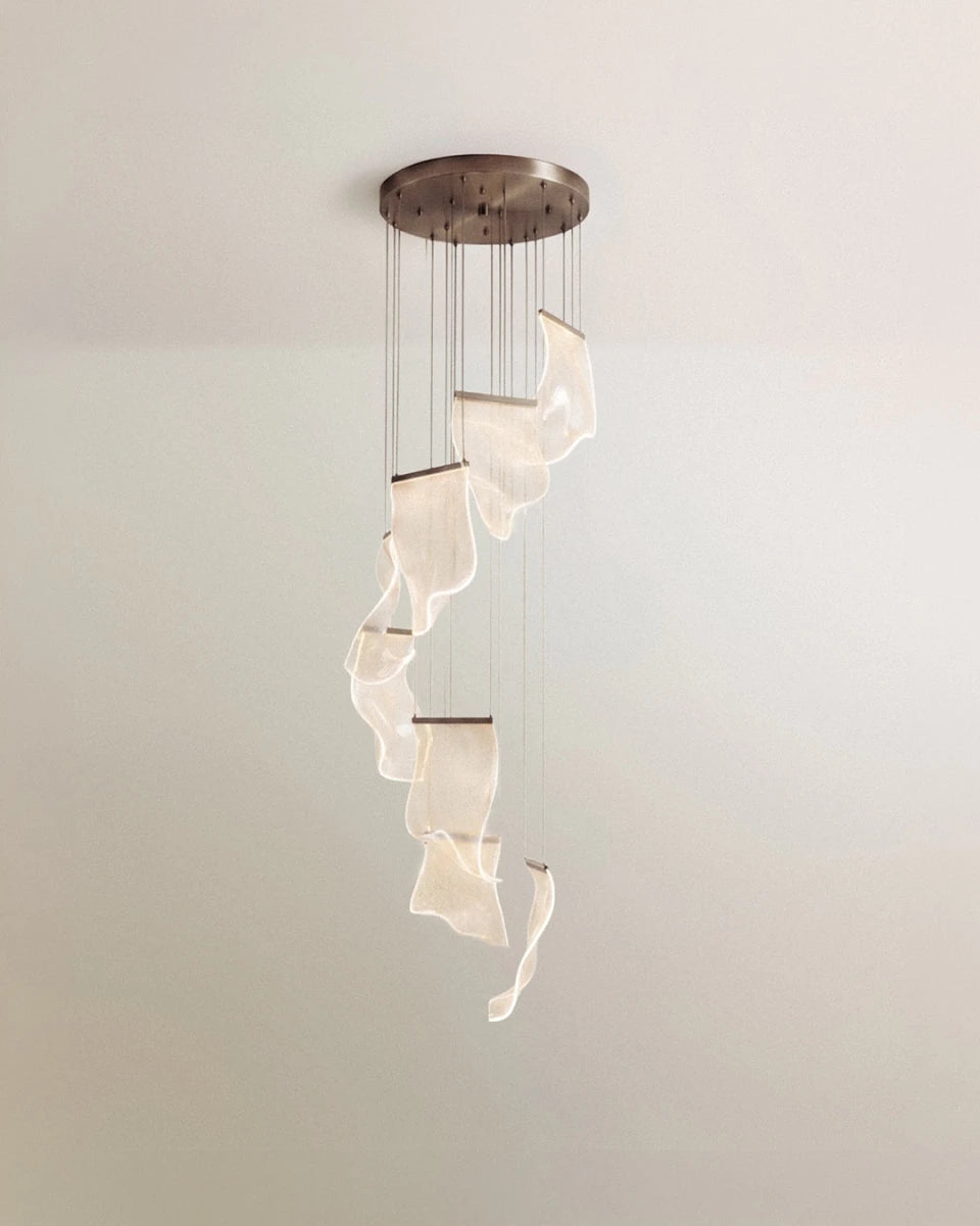 Sheets Chandelier (Round Ceiling Mount) - Residence Supply