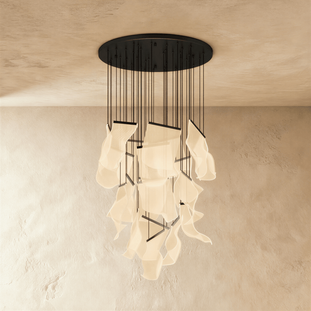Sheets Chandelier (Round Ceiling Mount) - Residence Supply