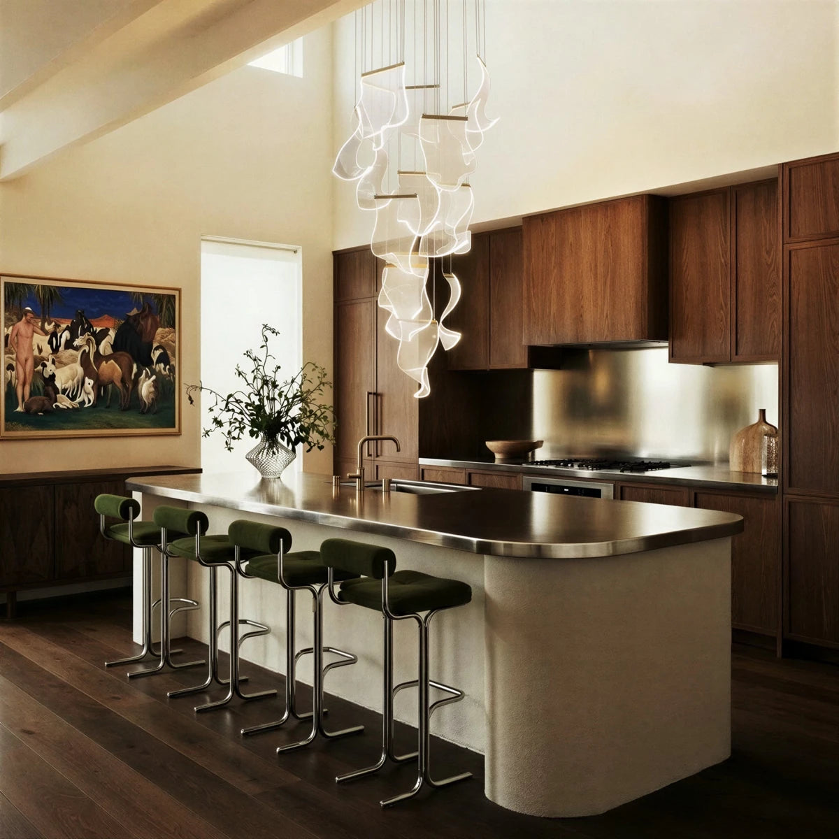 Sheets Chandelier (Round Ceiling Mount) - Residence Supply