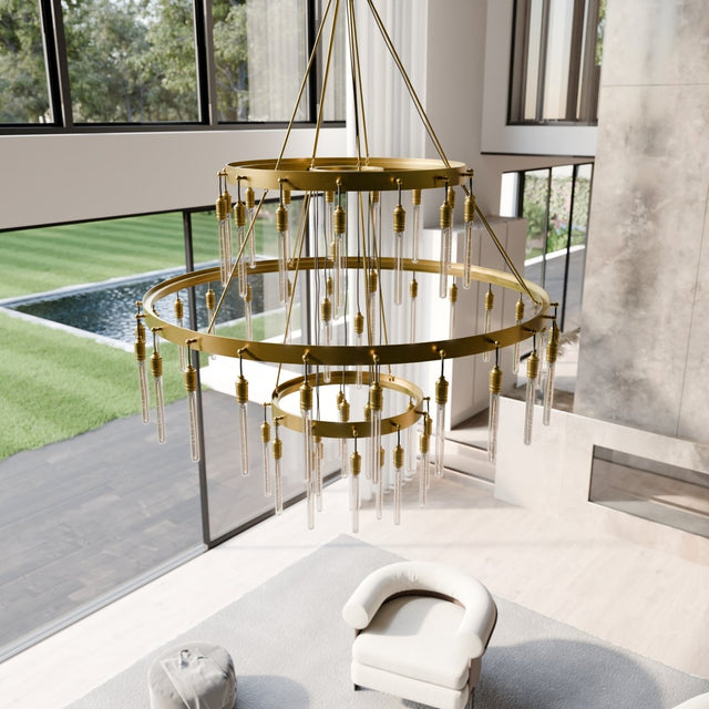 Sidero 3 - Tier Round Chandelier - Residence Supply