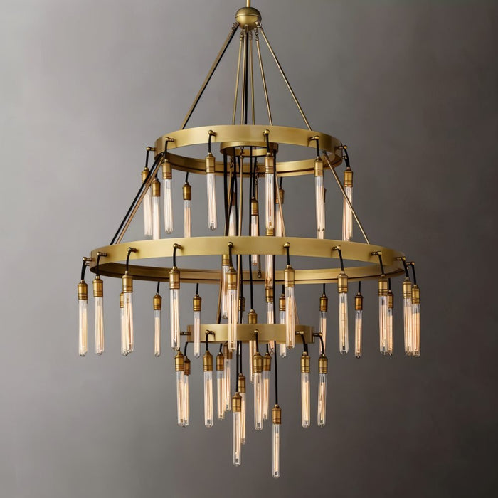 Sidero 3-Tier Round Chandelier - Light Fixtures