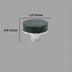 Green marble cabinet knob with chrome base, shown with dimensions 1.2"/3.2cm width and 0.8"/2.2cm height.