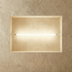 Two black-ended linear ceiling lights mounted diagonally on white ceiling and walls in studio setting.
