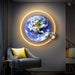 Solar Orbit Illuminated Art - Light Fixtures for Living Room
