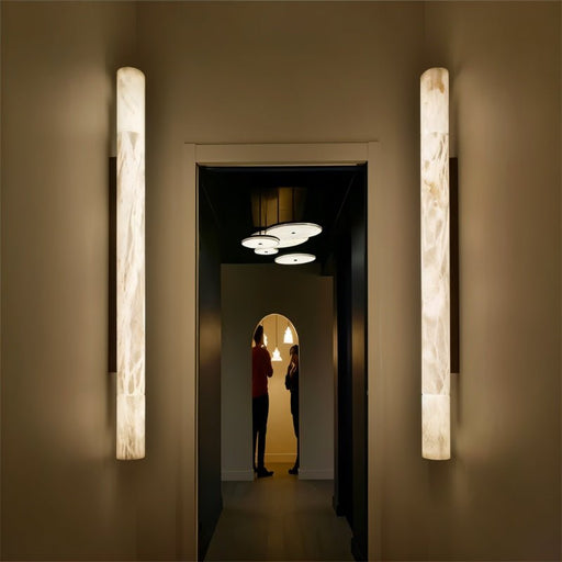 Solen Alabaster Wall Sconce - Modern Lighting for Hallway