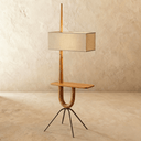 Solvaana Floor Lamp With Side Table