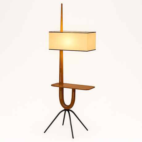 Solvaana Floor Lamp With Side Table - Residence Supply