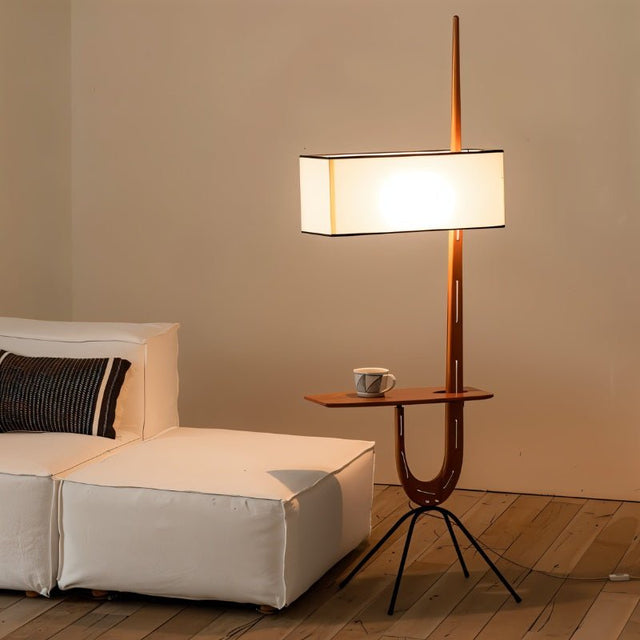 Solvaana Floor Lamp With Side Table