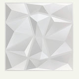 Close-up of Someni Wall Panel showcasing its 3D geometric PVC surface in a white matte finish for modern interiors.