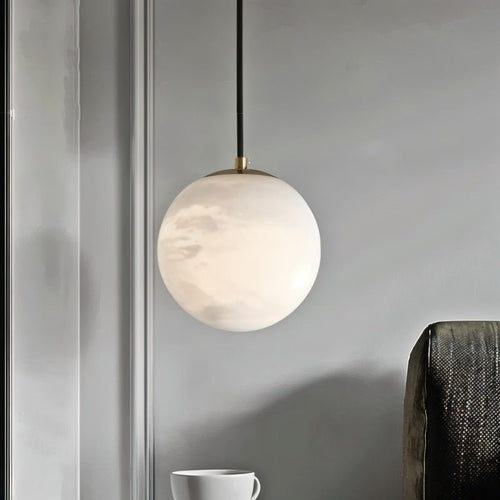 Sphaera Alabaster Pendant Light - Modern Lighting Fixture