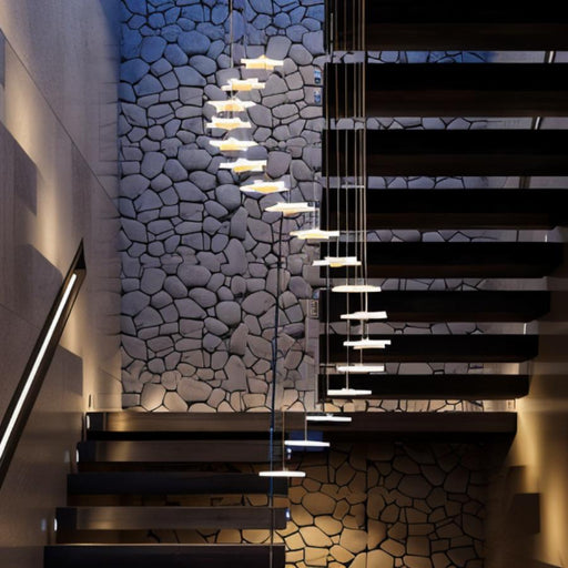 Stars Chandelier - Modern Chndelier for Stair Lighting
