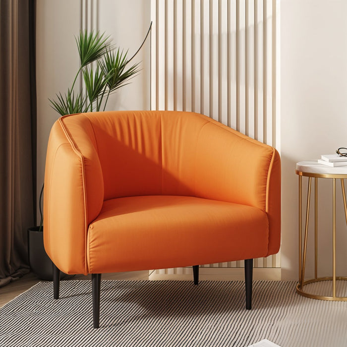 Subi Scandinavian Minimalist Accent Chair: With its minimalist silhouette and light wood legs, this accent chair embraces the simplicity and elegance of Scandinavian design, creating a serene and modern atmosphere in any room.