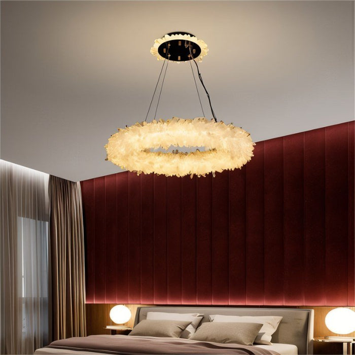 Surya Round Chandelier - Bedroom Lighting