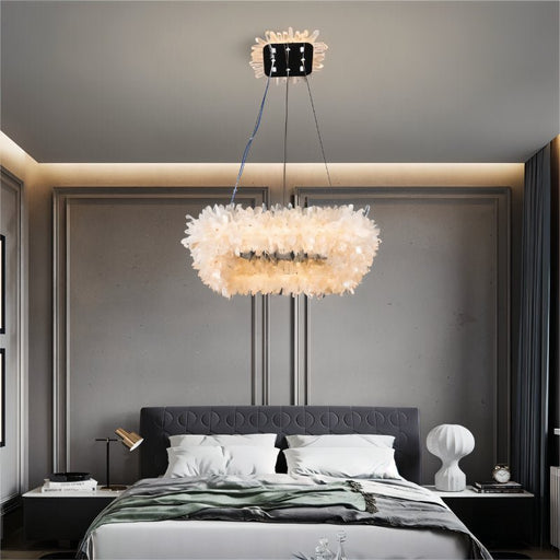 Surya Square Chandelier - Modern Lighting for Bedroom