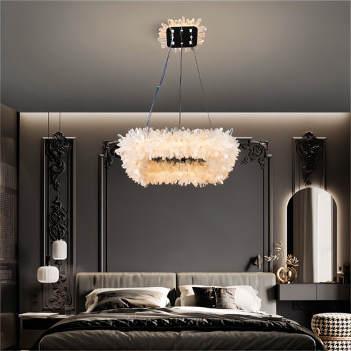 Surya Square Chandelier - Bedroom Lighting